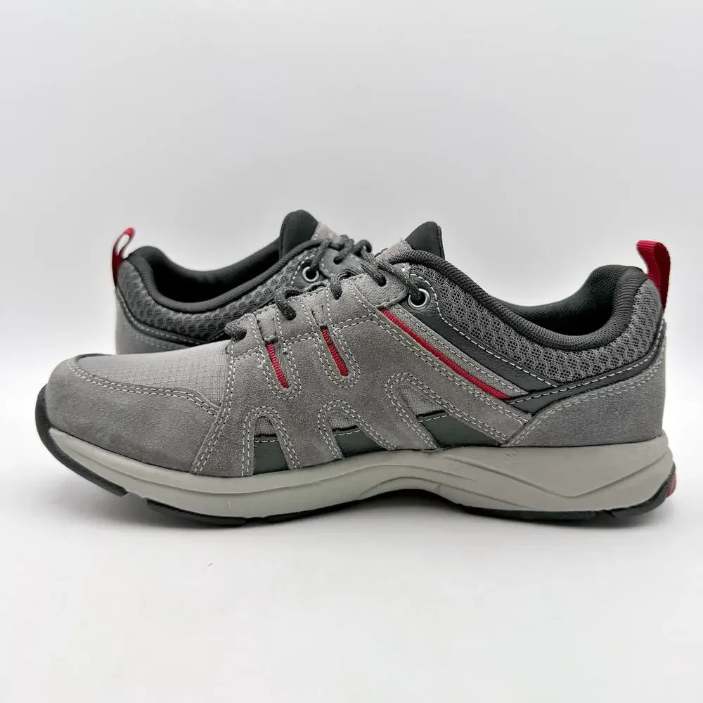 Rockport Mens Chranson Sport Lace Up Sneakers US 7.5 Grey Suede Athletic NWOB